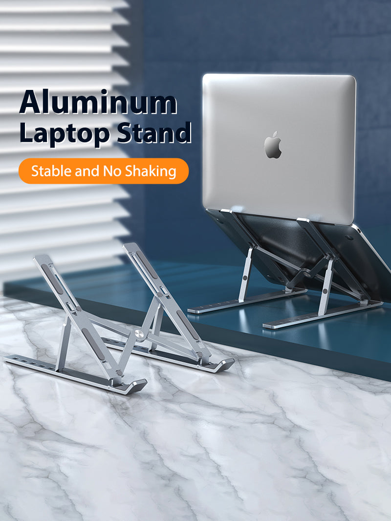 Portable Foldable Laptop Stand Aluminum Adjustable For Travel