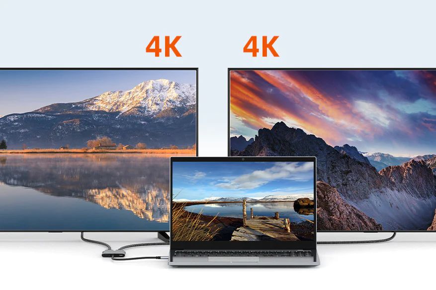 Max 4K 60Hz Resolution for Dual Displays