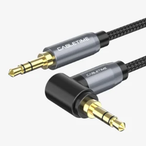 3.5MM 90 Degree Right Angle Audio Aux Cable Cord