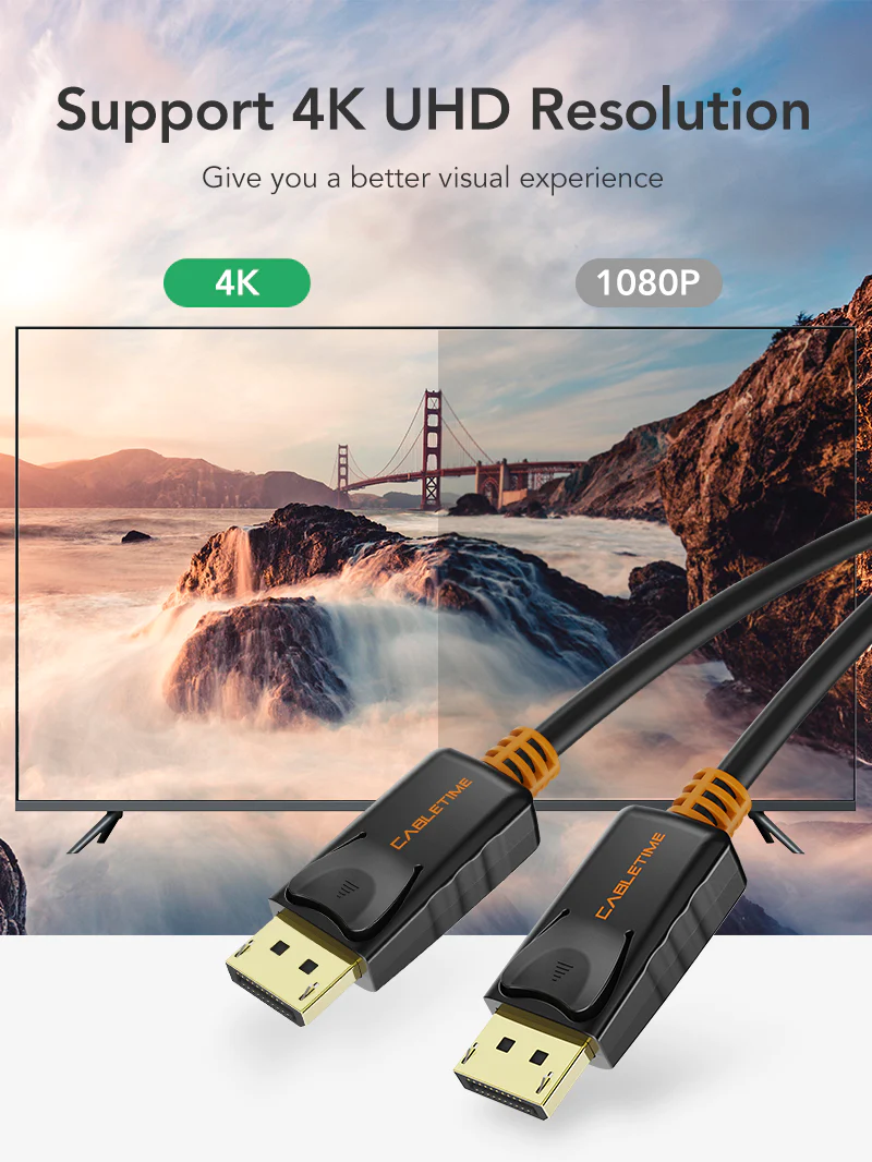 CableMaestro Premium Braided HDMI Cable 4K @60Hz - Gold Plated - Multiple Lengths Available (1.5ft To 50ft)