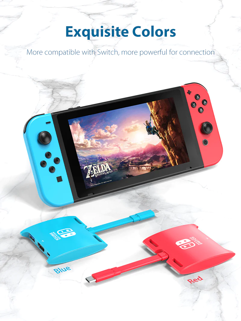 Switch Dock For Nintendo Switch OLED 3 IN 1 USB C Hub